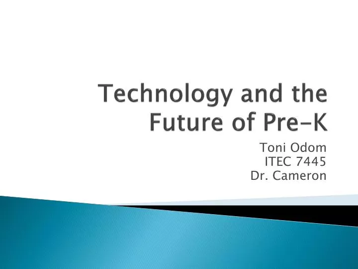 technology and the future of pre k