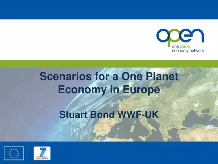 scenarios for a one planet economy in europe