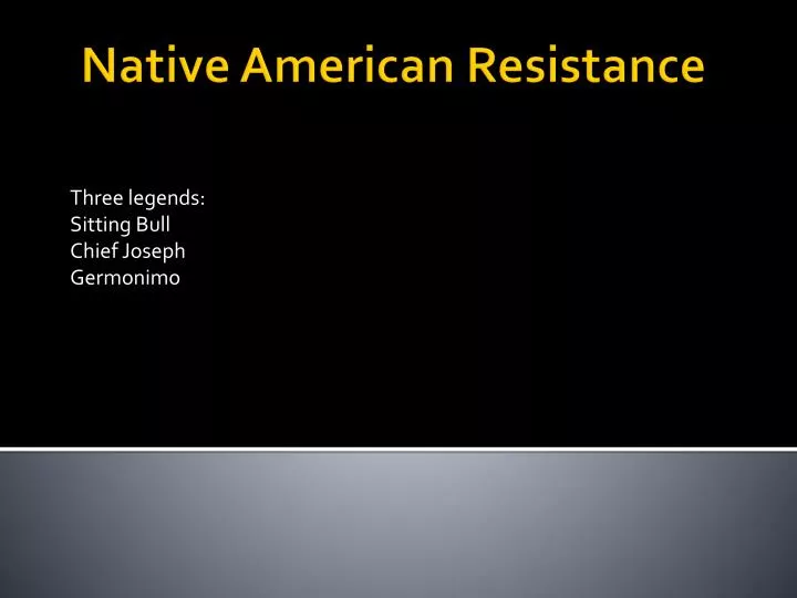 three legends sitting bull chief joseph germonimo