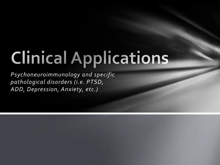 clinical applications