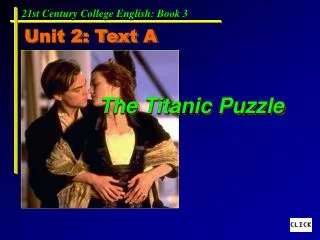 The Titanic Puzzle