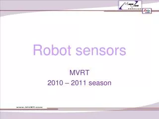 Robot sensors