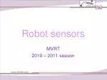 Robot sensors - slide 1