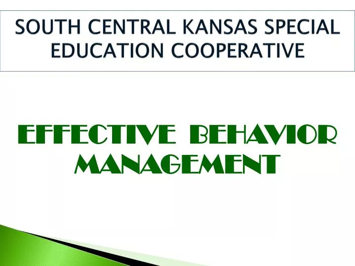 effective behavior management