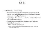Distributed Scheduling & Load Balancing Strategies - slide 1