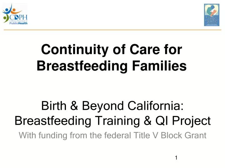 continuity of care for breastfeeding families