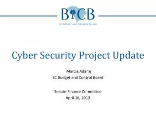 Cyber Security Project Update