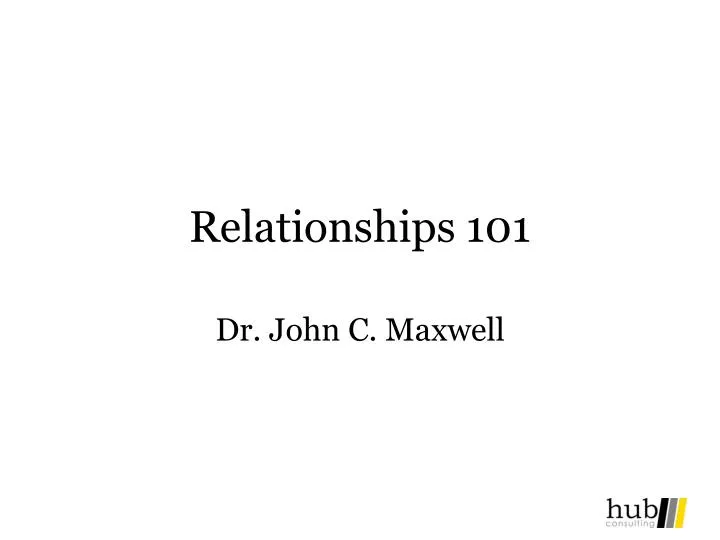 relationships 101