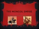 THE MONGOL EMPIRE - slide 1