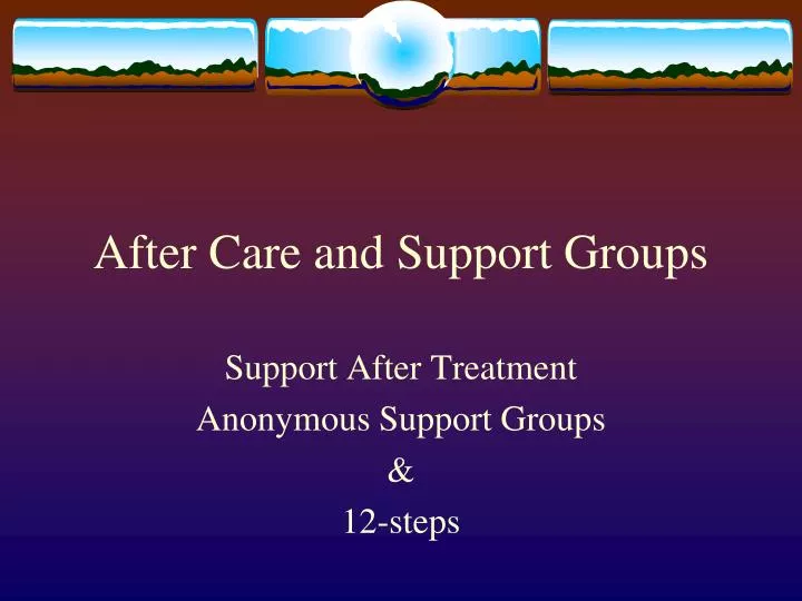 after care and support groups