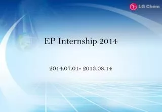 EP Internship 2014