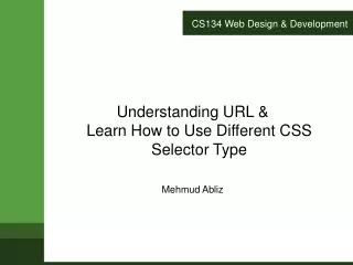 CS134 Web Design &amp; Development