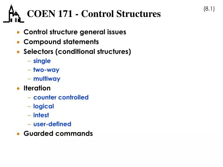 coen 171 control structures