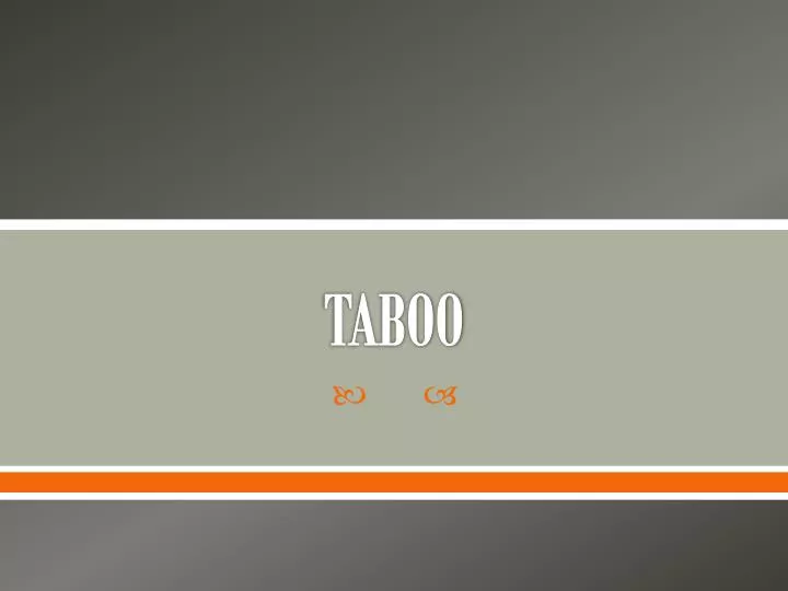 taboo