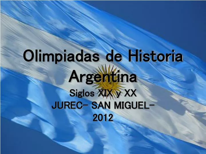 olimpiadas de historia argentina