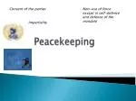 Peacekeeping - slide 1