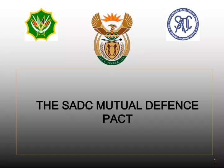 the sadc mutual defence pact