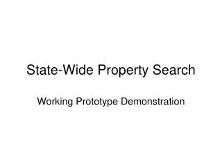State-Wide Property Search