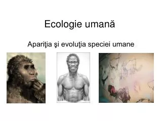 ecologie uman