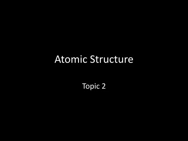 atomic structure