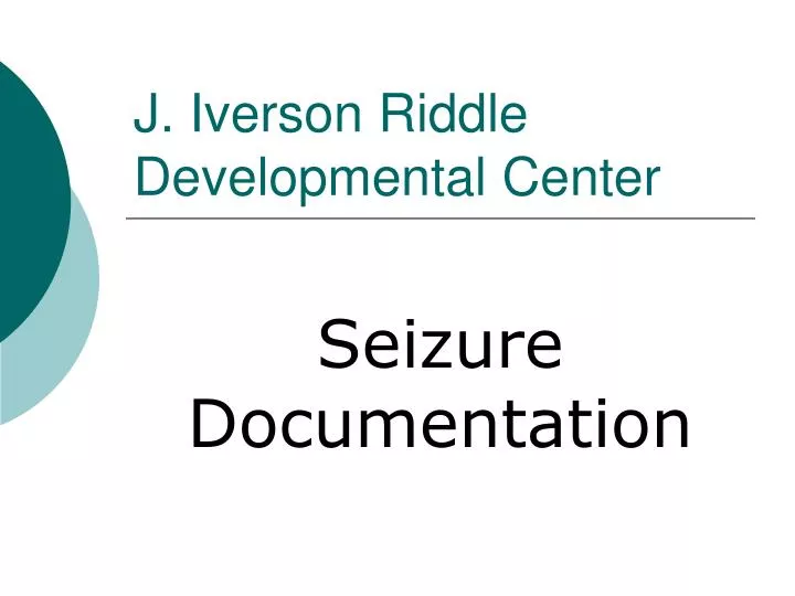 j iverson riddle developmental center