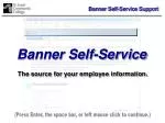 Banner Self-Service - slide 1