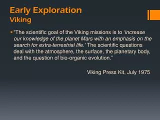 Early Exploration Viking