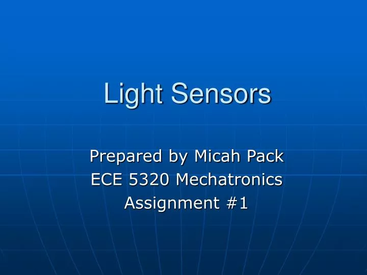 light sensors