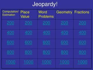 jeopardy