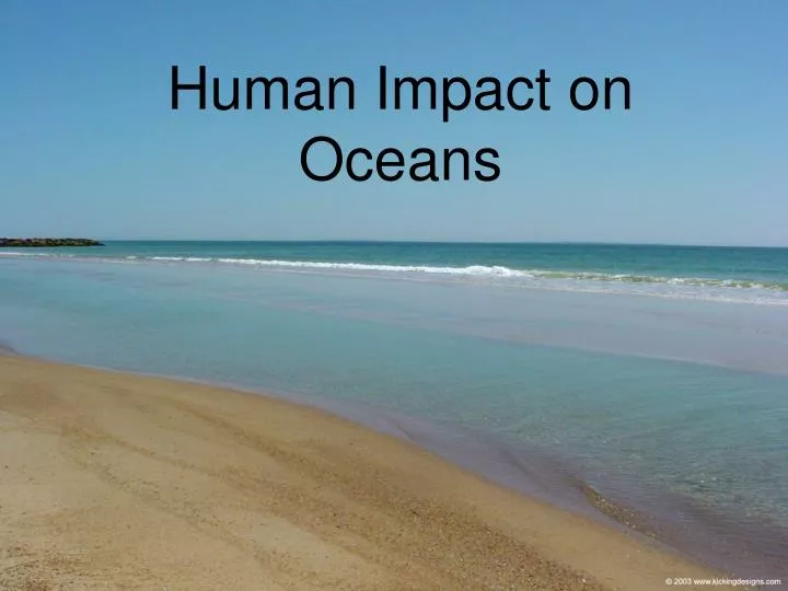 human impact on oceans