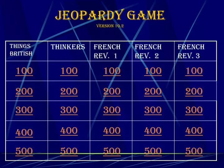 jeopardy game version 10 2