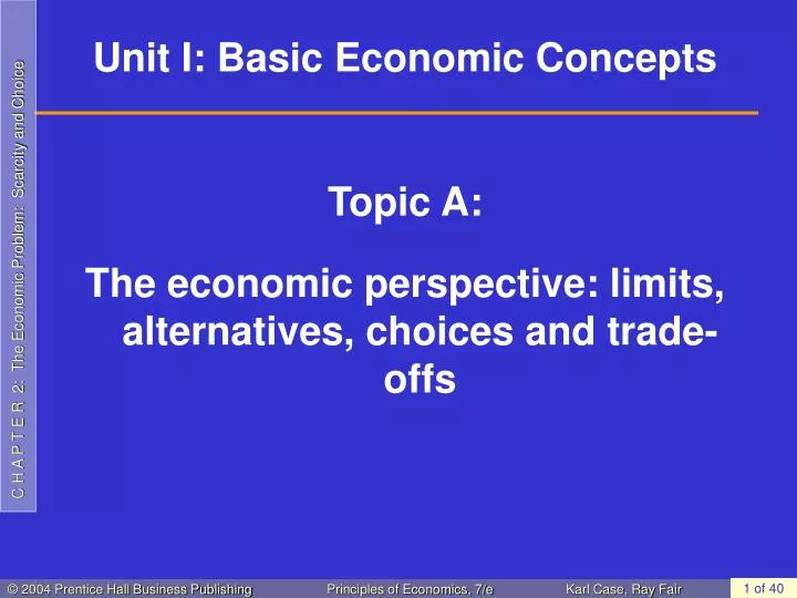 unit i basic economic concepts