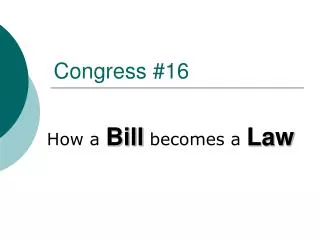 Congress #16