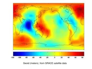 Geoid (meters), from GRACE satellite data