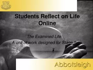 Students Reflect on Life Online