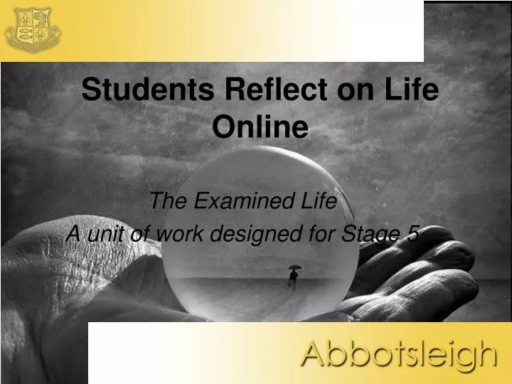 students reflect on life online