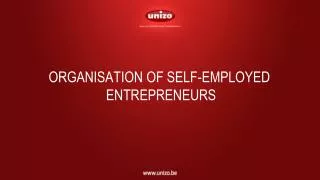 ORGANISATION OF SELF-EMPLOYED ENTREPRENEURS