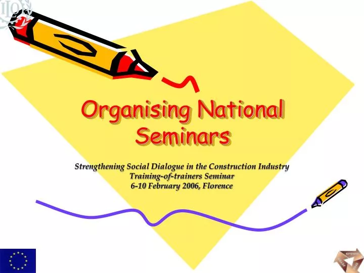 organising national seminars