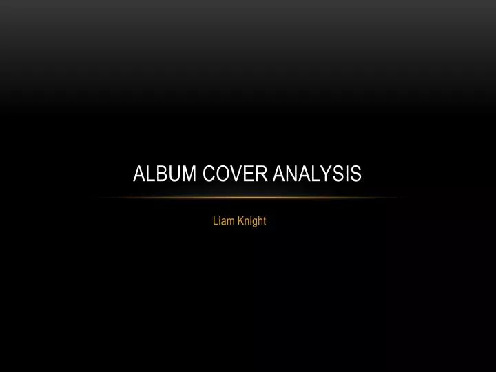 album cover analysis