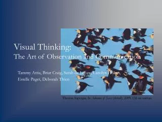 Visual Thinking: The Art of Observation and Communication