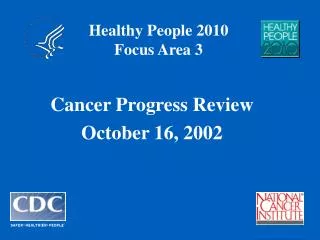Healthy People 2010 Focus Area 3
