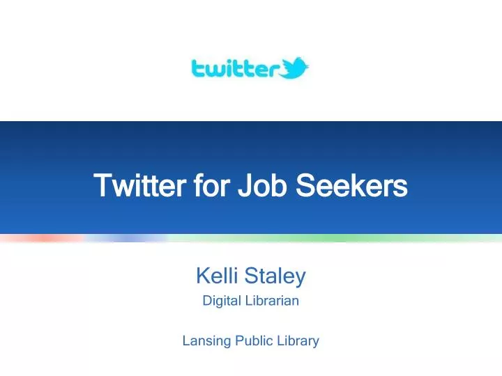 twitter for job seekers