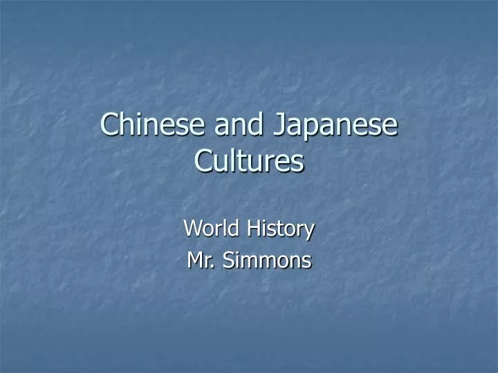 chinese and japanese cultures