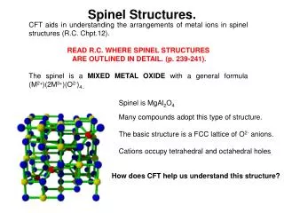 Spinel Structures.