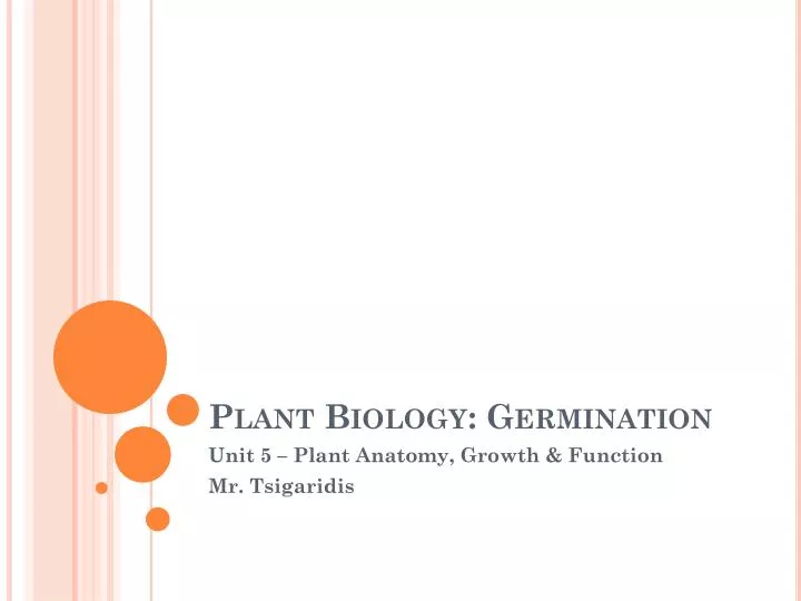 plant biology germination