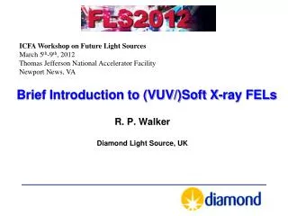 Brief Introduction to (VUV/)Soft X-ray FELs