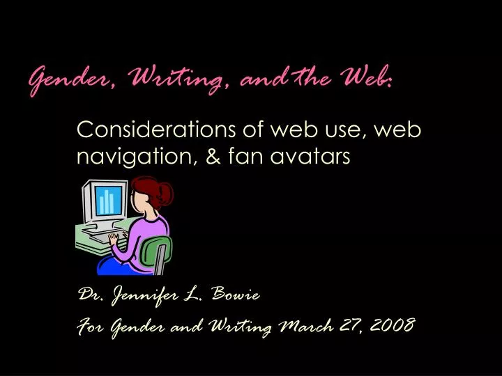 gender writing and the web