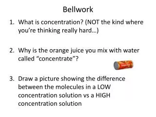 Bellwork