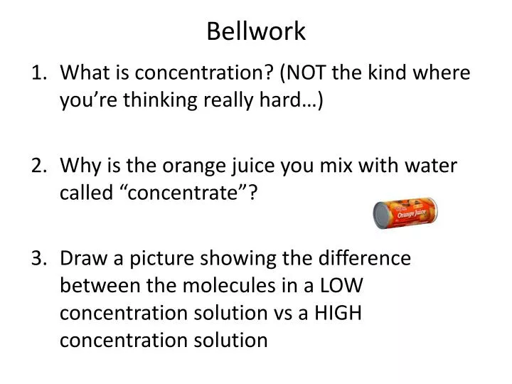 bellwork