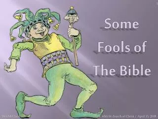 Some Fools of The Bible